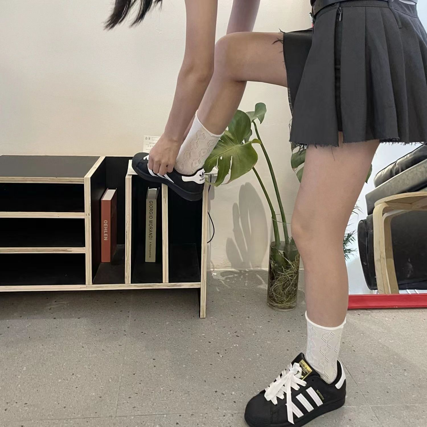夏季薄款堆堆袜女ins潮百搭韩版镂空网眼透气花边简约甜美日系