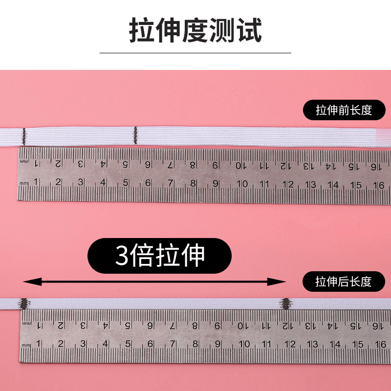 【松紧带】橡筋带裤头橡筋绳子加厚宽扁弹力皮筋高弹力裤子橡皮筋